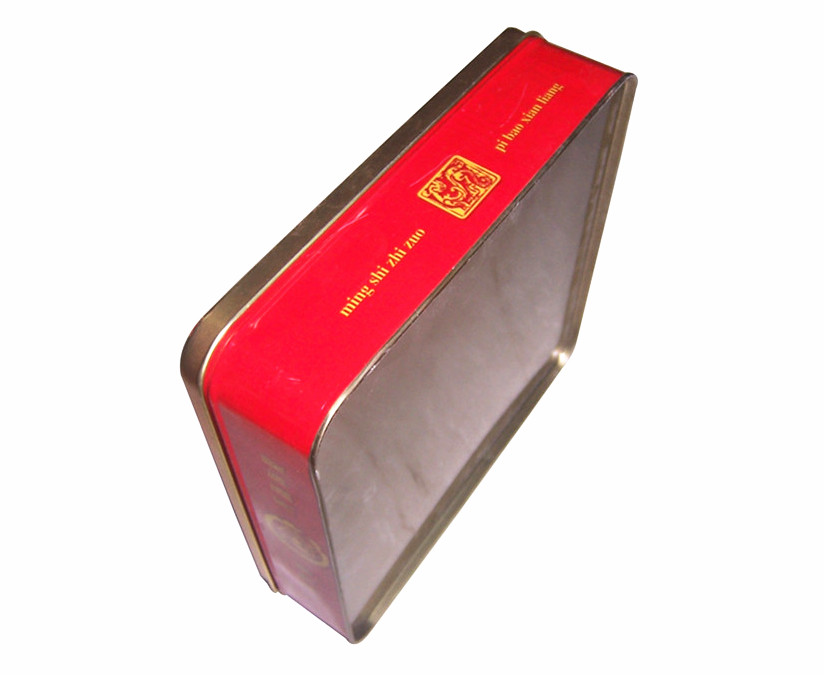 Customized Print Fashion Metal Tin Box Square Cookie Packaging