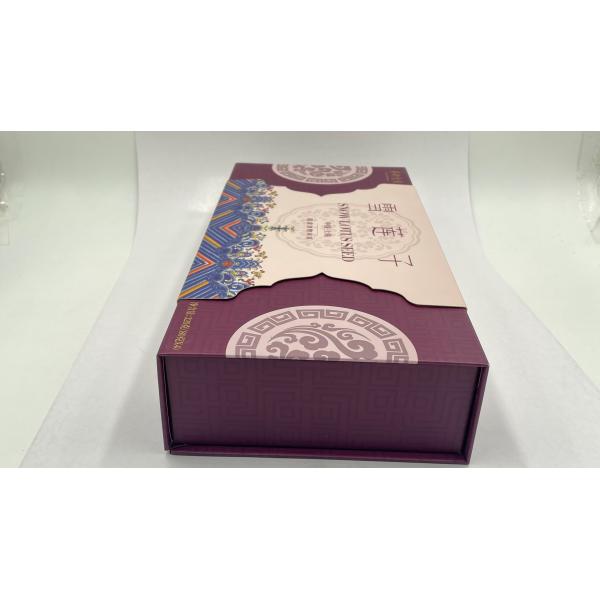 Wholesale Custom Luxury Rigid Cardboard Drawer Book Shape Gift Box With Satin Silk Insert