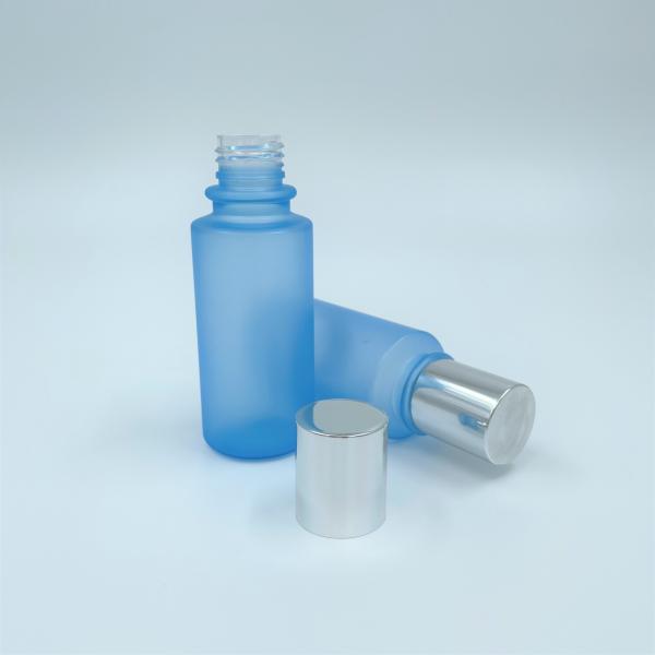 PP Cap Matte Blue Color Plastic 150ml Pet Bottle For Personal Skincare