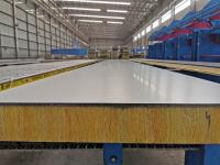 O OEM pré-fabricou o poliuretano isolado Glasswool 100mm do telhado do painel de sanduíche