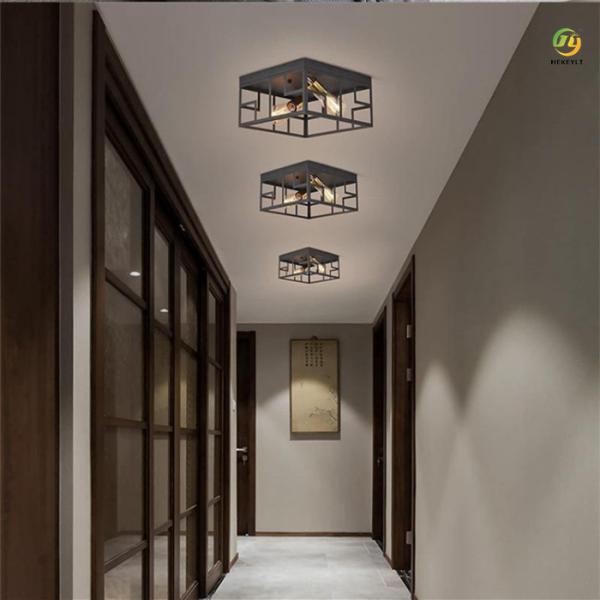 American Country Retro Bedroom Dining Room Balcony Ceiling Light