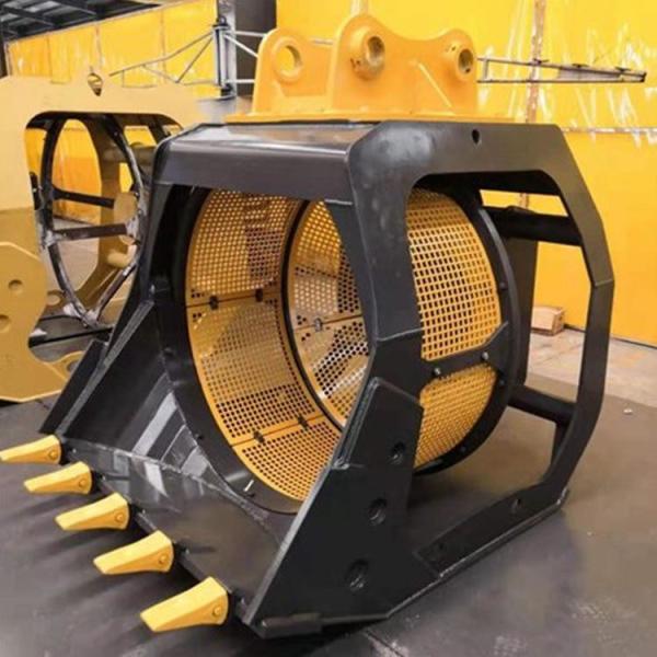 Excavator Screening Bucket Excavator Roll Screen Bucket Efficient Skeleton Screen Bucket With Rotary