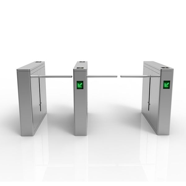 SS304 600mm Width Drop Arm Turnstile with BLDC Motor for Access Control
