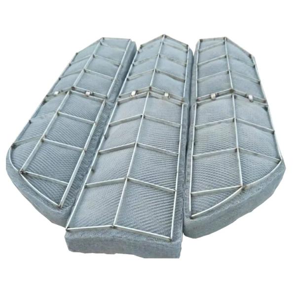 304 316SS  Stainless Steel Knitted Wire Mesh Demister Pads Used In The Cooling Tower