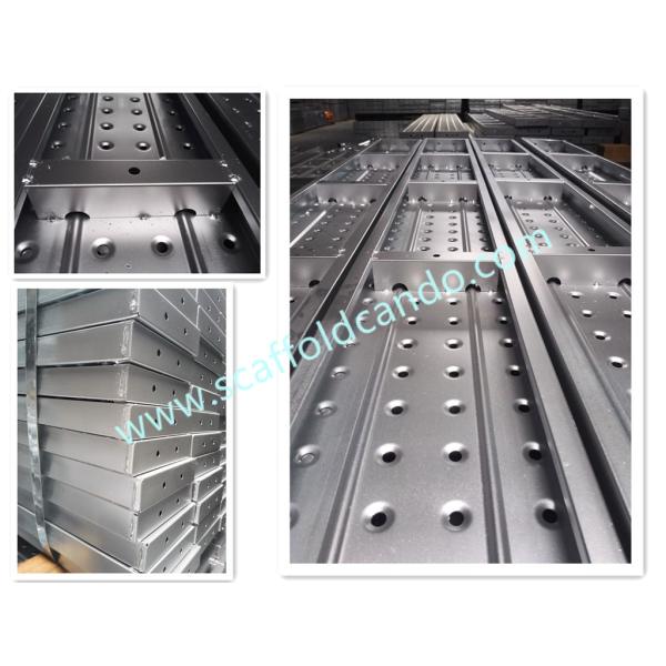 Q195 galvanized scaffolding steel plank steel board decking working platform 250 width with 2.0ML, 3.0ML, 4.0ML