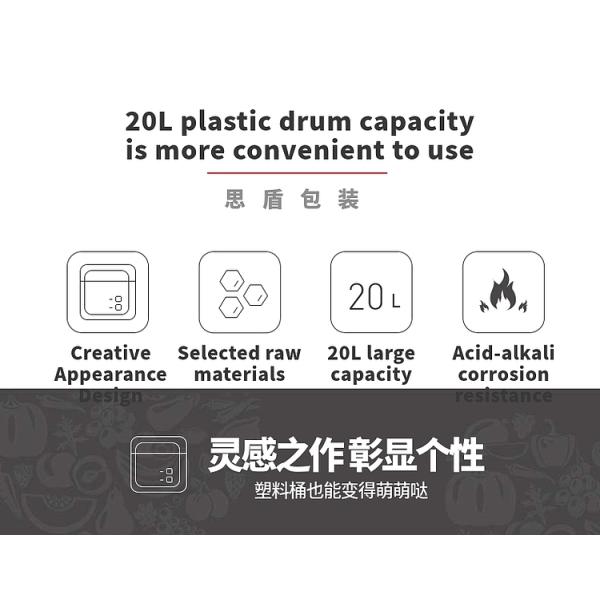 41mm 20l HDPE Plastic Jerry Can With Tamper Evident Lids