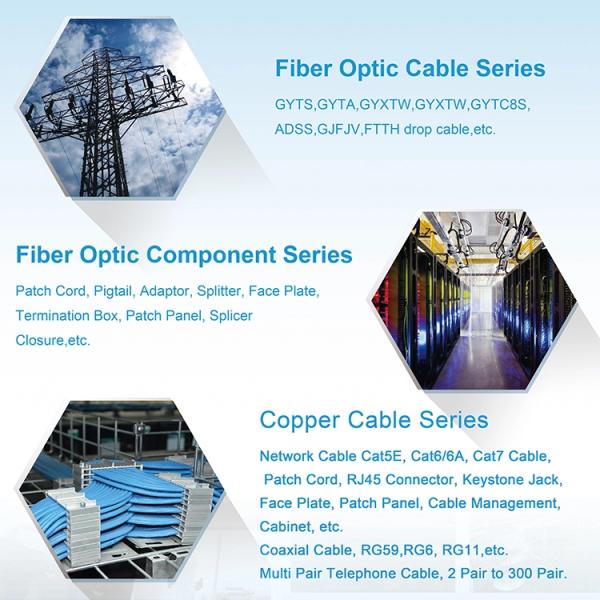 OEM Drop Wire Fiber Optic 2 Core Ftth Indoor Cable FRP KFRP Steel Strength Member