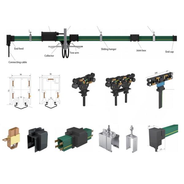 10 кран снабжения жилищем 660V PVC поляка надземный путешествуя