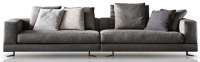 Durabilidade e longevidade longas da mobília de Grey Sectional Sofa Hotel Lobby