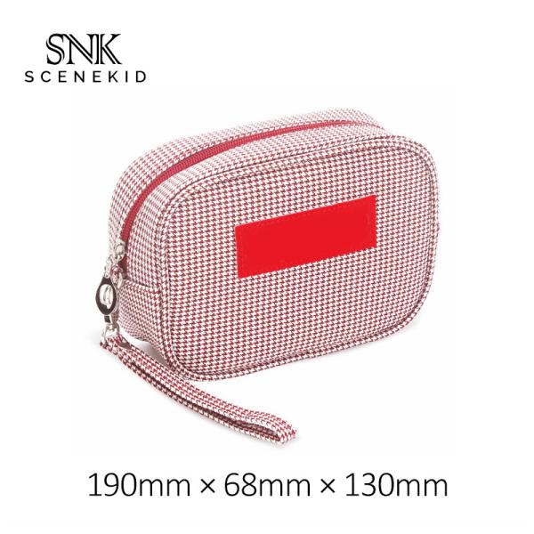 Portable Small Canvas Waterproof Wash Bag Pouch Bag with Zipper