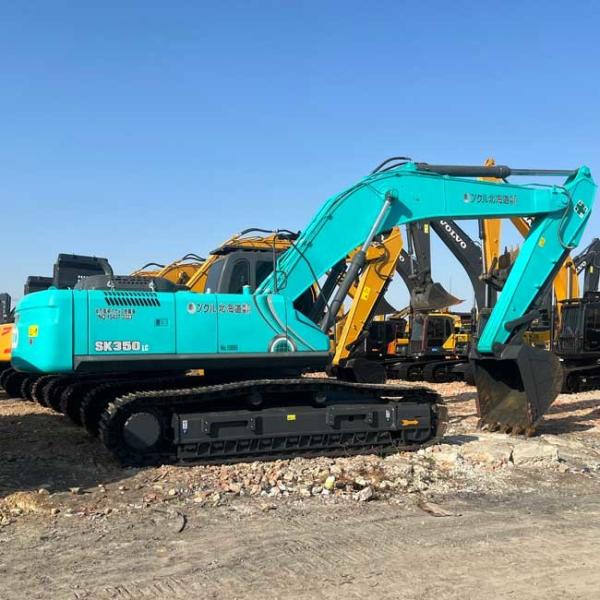 Large Used Crawl Excavator Kobelco SK350LC 1.6m3 Bucket Capacity 35tons For Construction