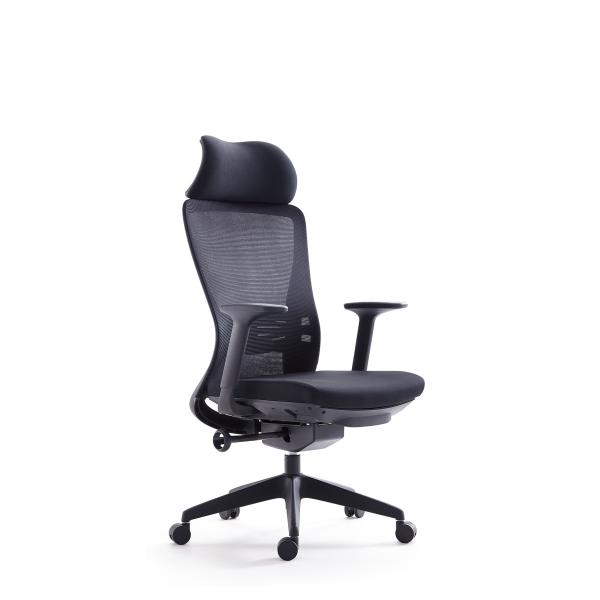 OEM ODM 68*64*114mm Mesh Swivel Office Chair With Footrest