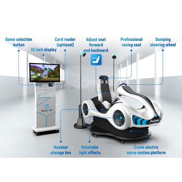 Коммерчески 9D VR идут участвовать в гонке Kart со шлемом