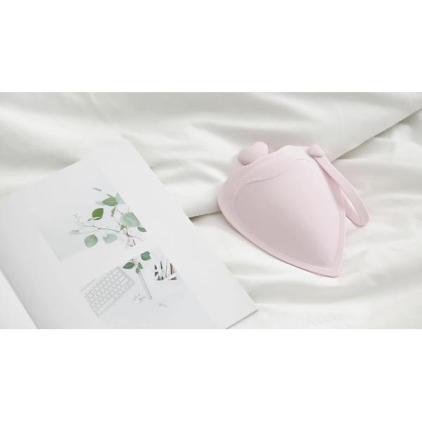 Love Small Silicone Hot Water Bottle Bag With Knited Cover For Pain Relief Waist Back Neck Menstrual Cramps