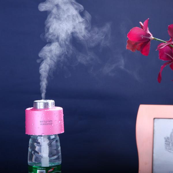 Water Bottle Cap Mini Humidifier DC 5V Office Air Diffuser Aroma Mist Maker GK-DH03