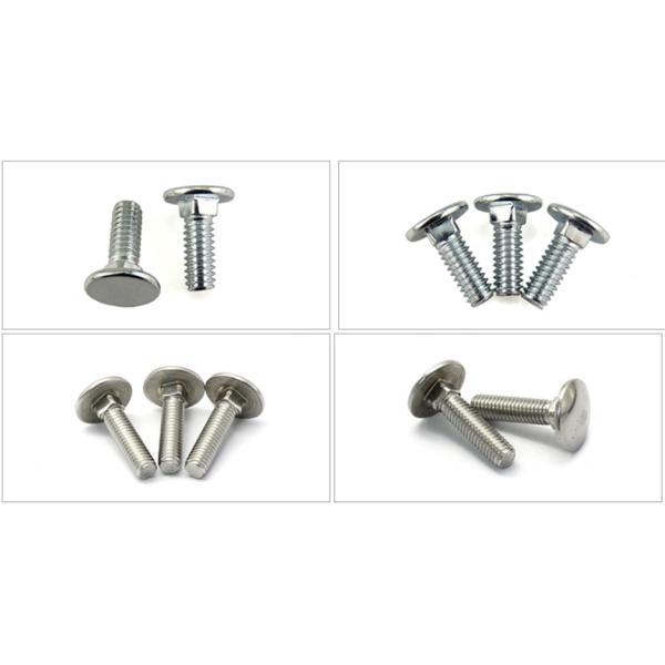 ASTM A307 Stainless Steel Hex Bolts And Nuts M5 Carriage Coach Bolts