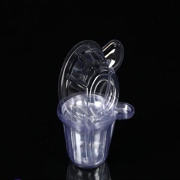 Материал PE собрания образца устранимой чашки мочи пластиковый прозрачный