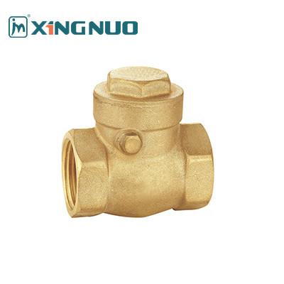 Screwed Thread Swing Check Valve One-way Check Valve DN15-25 Forged Brass Stop Check Valve with 1 PSI Cracking Pressure