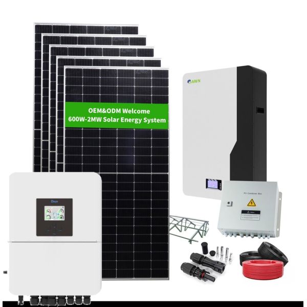 Hot Sale Photovoltaic Panel Solar Power System 5KW 6KW 8KW 10KW Complete Hybrid Solar Energy System for Home