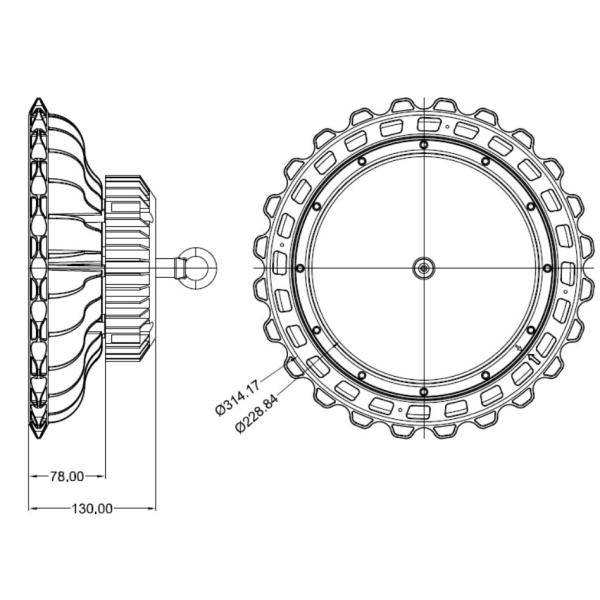 Industrial 90 Degree SMD LED Modules With AL6063 Aluminum Housing