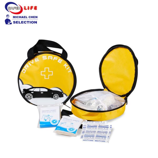 First Aid Emergency Car Roadside Safety Automobile Kit with Medical Supplies