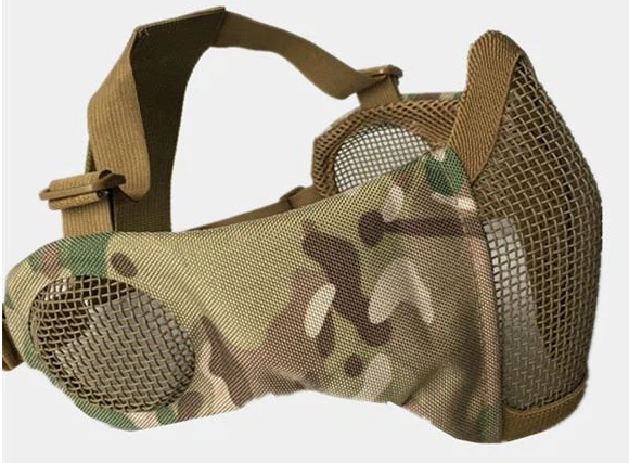 Tactical Steel Wire Protector Mask, Mesh Mask, Ninja Tactical Mask With Full Face Protection For Outdoor