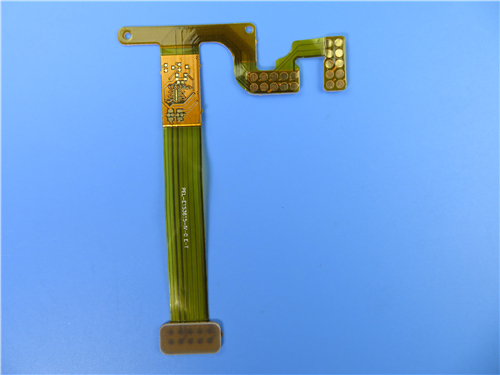 Multilayer Flexible Printed Circuit 4-layer FPC on Polyimide With FR4 Stiffener and Immersion Gold for Digital Electroni