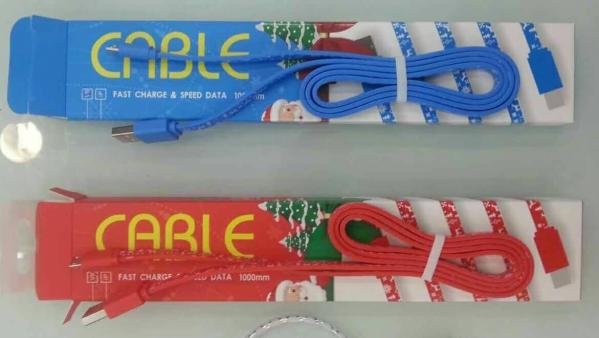 fast charger usb cable for merry christmas ,use for iphone , samsung and sony