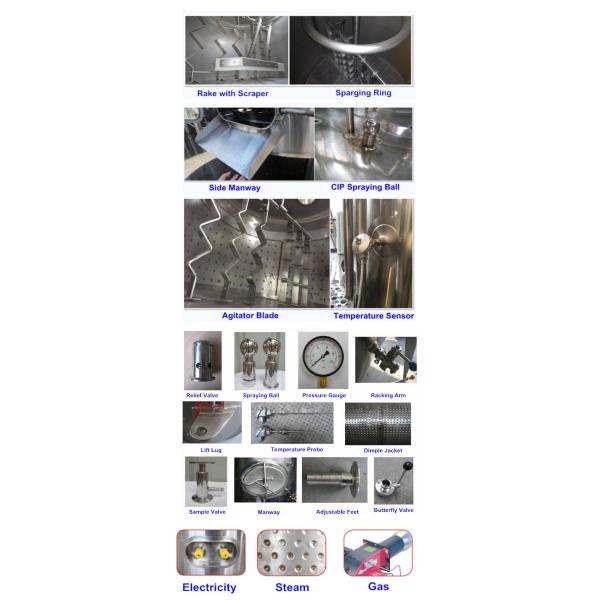 Manual Or Semi Automatic Beer Brew House Mirror Polishing Beer Making Equipment