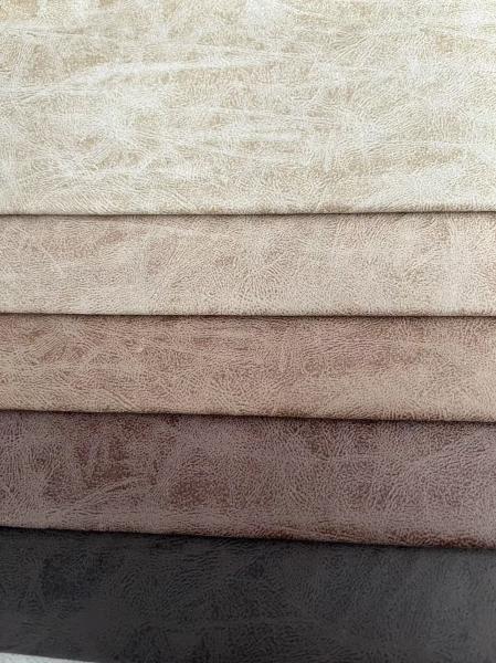 Anti Fouling Knitting Leather Like Fabric Soft Faux Leather Fabric