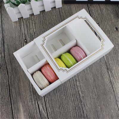 15.5*6.5*5.2cm Handmade Dessert Takeaway Boxes For Macaron
