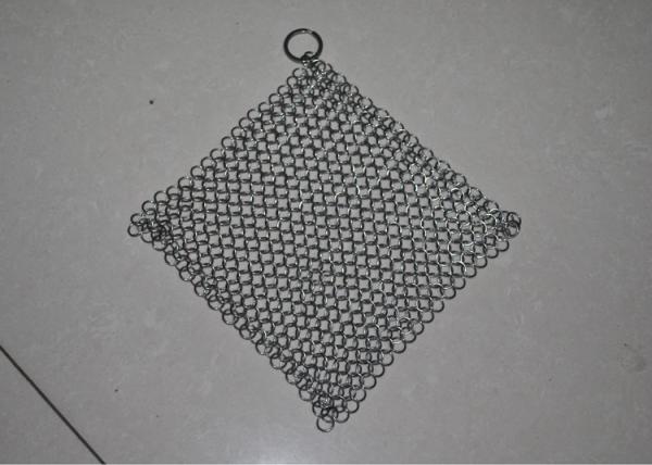 4X4 purificador de aço inoxidável da polegada 316L Chainmail para a bandeja do ferro fundido