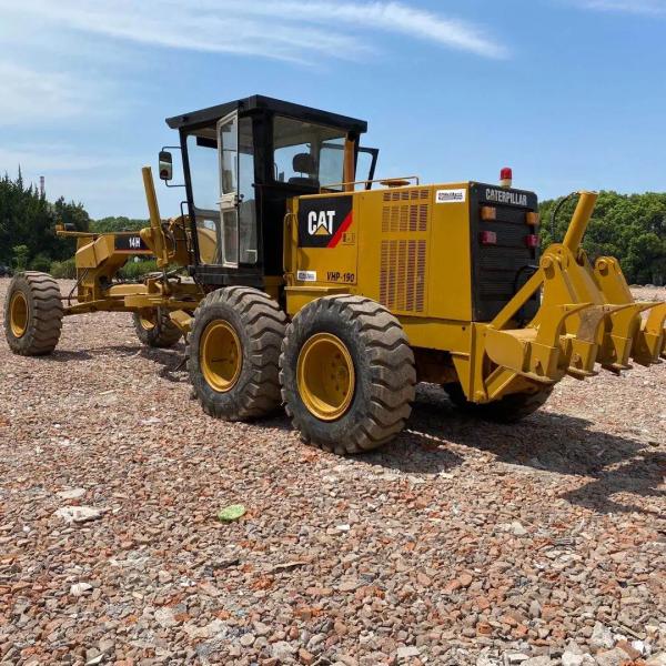 CAT140H Used Original Paint Japan EPA Engine Grader with CAT Pump and Hydraulic System