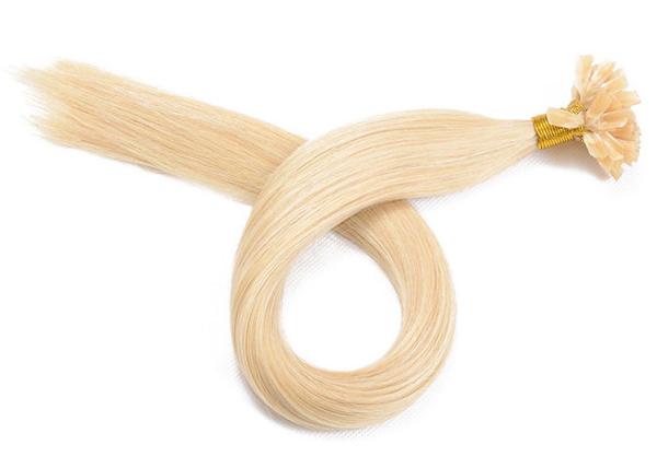 Extensões pre ligadas tiradas dobro do cabelo, extensões indianas pre ligadas do cabelo para mulheres negras