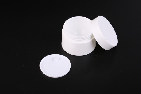 Pot crème cosmétique blanc à la mode d'UKC44 5-50g pp, pot de masque
