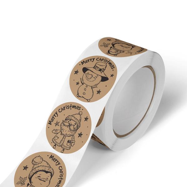стикер Xmas подарка рождества 0.04mm изготовленный на заказ обозначает 60g/Roll