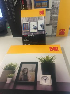100% Waterproof Kodak Inkjet Photo Paper 280gsm Durable Photographic Feel