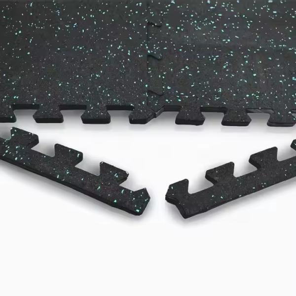 15mm and 20mm High Elastic Interlock Rubber Floor Gym Mat for Protective Flooring and Shock Absorption with Protection