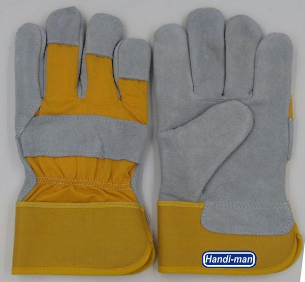10 inch Cow Split Leather with cotton back Working Gloves