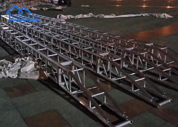 Truss de palco de alumínio preto estrutura de espaço estrutura de espigão truss para exterior