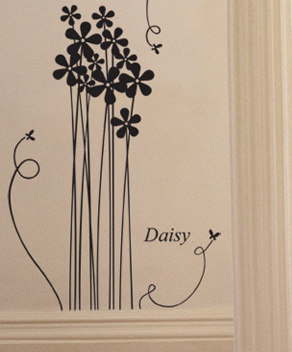 Black Clover Decorative PVC Transfer Film Tree Wall Sticker B010