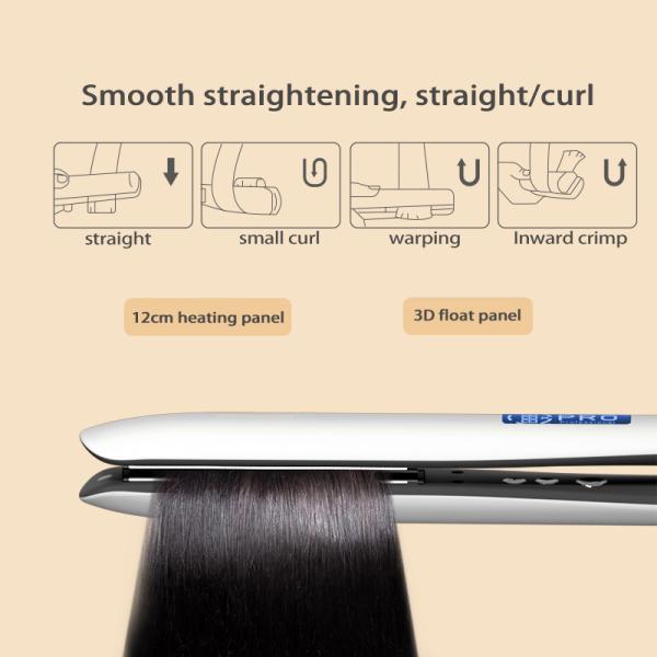 60W chauffage Légalisateur de cheveux Plaque d'argent à la mode PTC Salon de coiffure