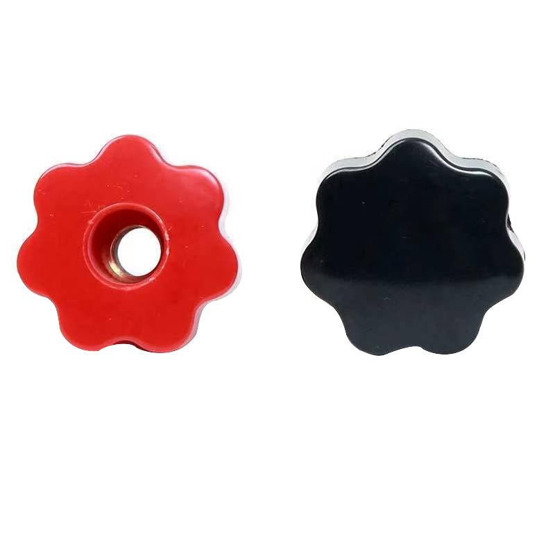 Stars Plastic Knob Black M8 M10 M12 Bolt Metal Bolt Through Bolt