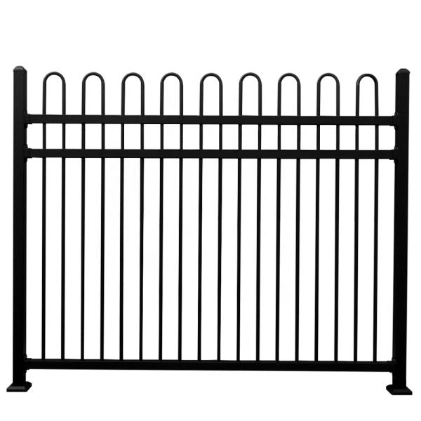 Black Flat Top Aluminium Pool Fence Fencing Tubular Steel 1.2-2.2 Meters