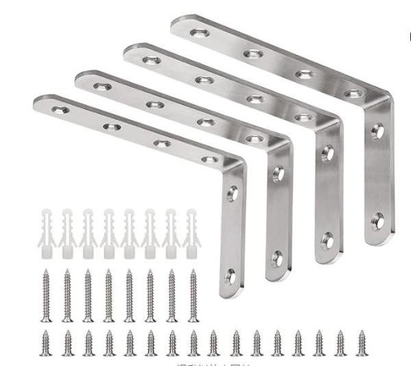 Anodized Corner Right Angle Metal Bracket Extruded Aluminum Brackets Hardware