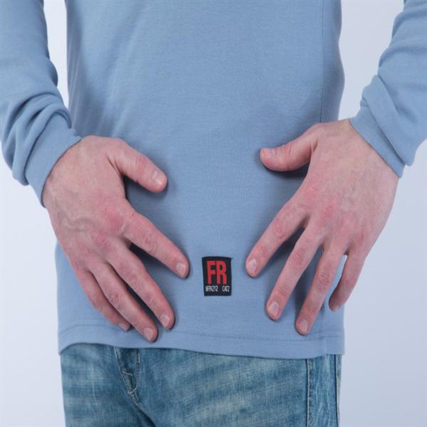 Связанный свет рубашек EN61482-2 рукава блокировки 7oz огнезамедлительный длинный - синь