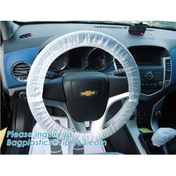 Disposable Car Interior Protection Set, seat, hand brake, gear stick, steering wheel protective, car foot mat