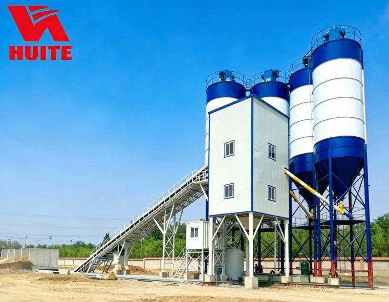 HZN120 Precast Concrete Batching Plant High Precision 120m3/H