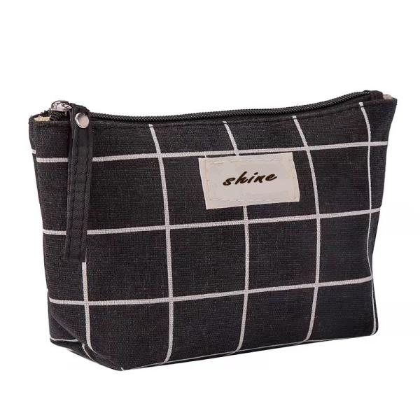 Zipper Blank Canvas Makeup Bag Multifunctional 21CM×12CM×6.5CM