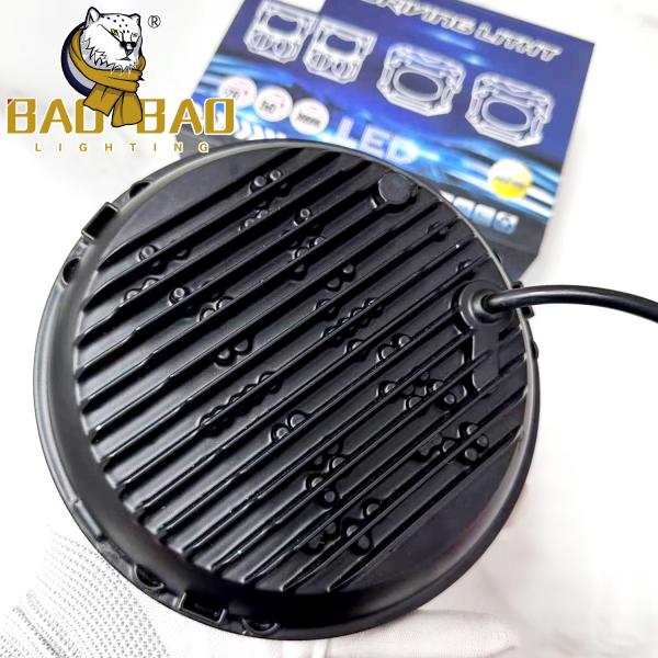 7 Inch White Yellow Motorcycle LED Headlight 12V Waterproof IP67